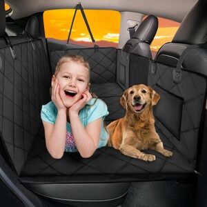 ROUWINNE Back Seat Hammock Extender for Dogs –‎ SUV/Truck Cover 400lb